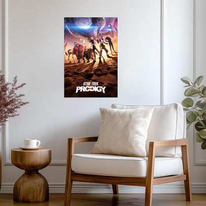 Star Trek Prodigy TV Series Poster | Animated Crew beneath the Protostar - Movies & TV Poster