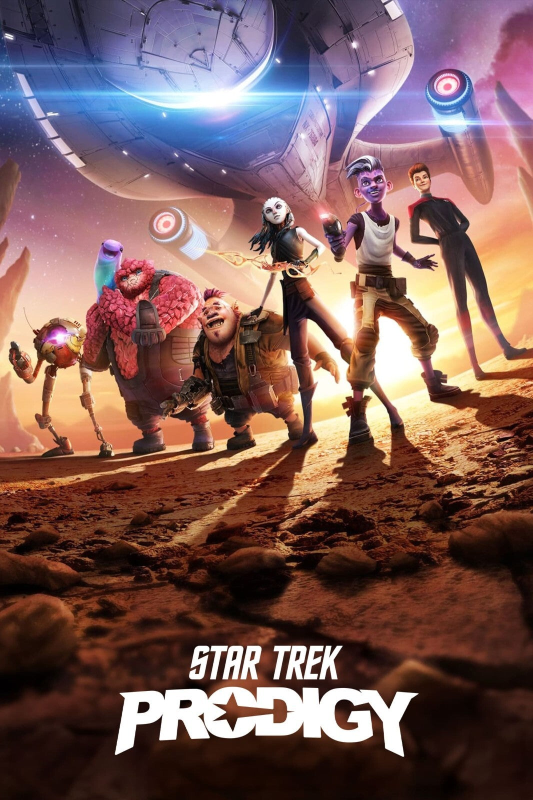 Star Trek Prodigy TV Series Poster | Animated Crew beneath the Protostar - Movies & TV Poster
