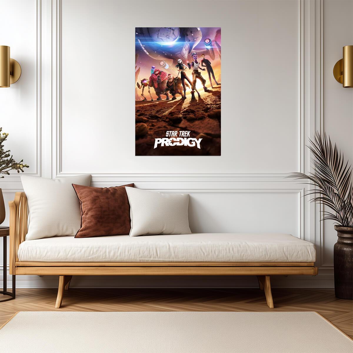 Star Trek Prodigy TV Series Poster | Animated Crew beneath the Protostar - Movies & TV Poster