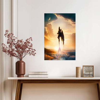 How to Train Your Dragon 2025 Movie Poster | Toothless Soaring into Sunlight - Movies & TV Poster