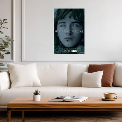 Game of Thrones Poster | Bran Stark with White Eyes - Movies & TV Poster
