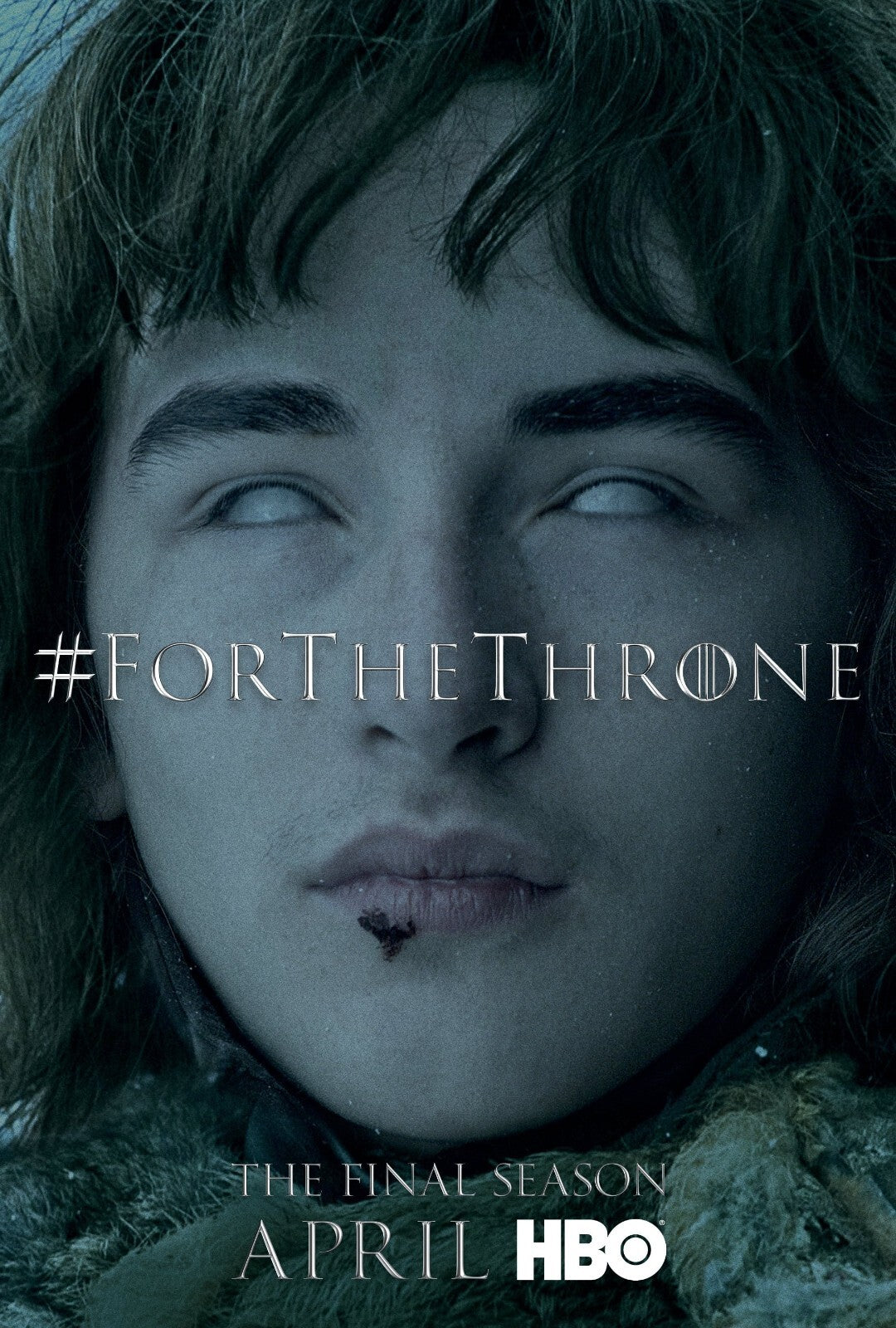 Game of Thrones Poster | Bran Stark with White Eyes - Movies & TV Poster