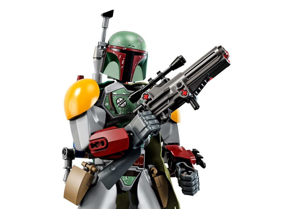 Boba Fett Toy Figure Poster | Blaster on White - Movies & TV Poster