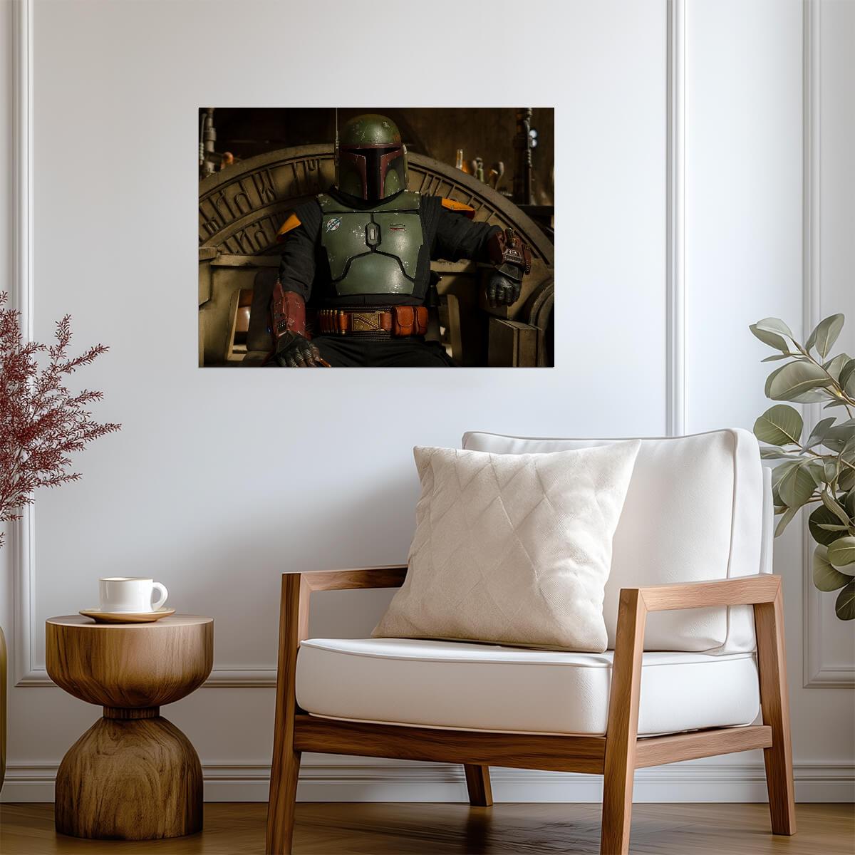The Book of Boba Fett TV Series Poster | Boba Fett on Jabba’s Throne - Movies & TV Poster