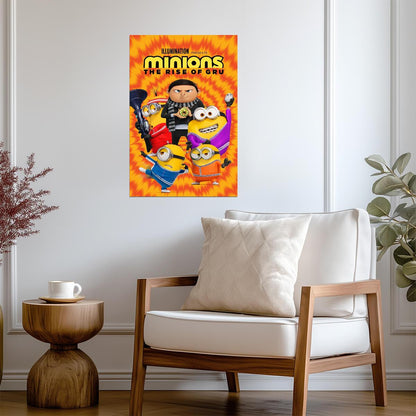 Minions The Rise of Gru Movie Poster | Young Gru and the Minions - Movies & TV Poster