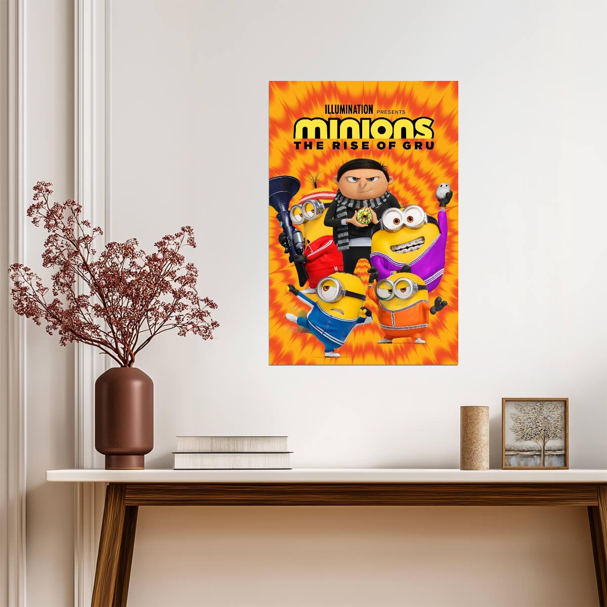Minions The Rise of Gru Movie Poster | Young Gru and the Minions - Movies & TV Poster