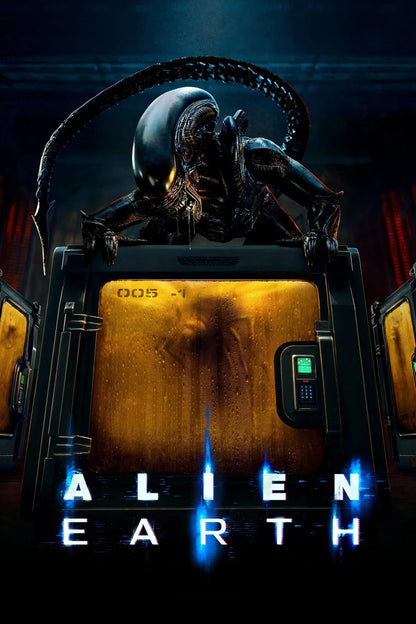 Alien Earth Poster | Xenomorph on a Containment Chamber | TV Series Print - Movies & TV Poster