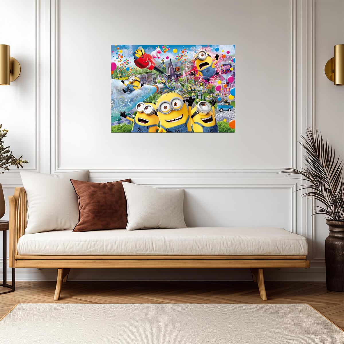 Despicable Me Poster | Minions Theme Park Illustration - Movies & TV Poster