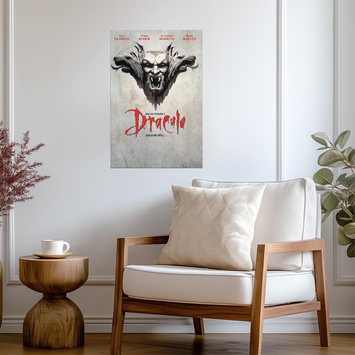 Bram Stoker's Dracula 1992 Movie Poster | Stone Vampire Mask - Movies & TV Poster