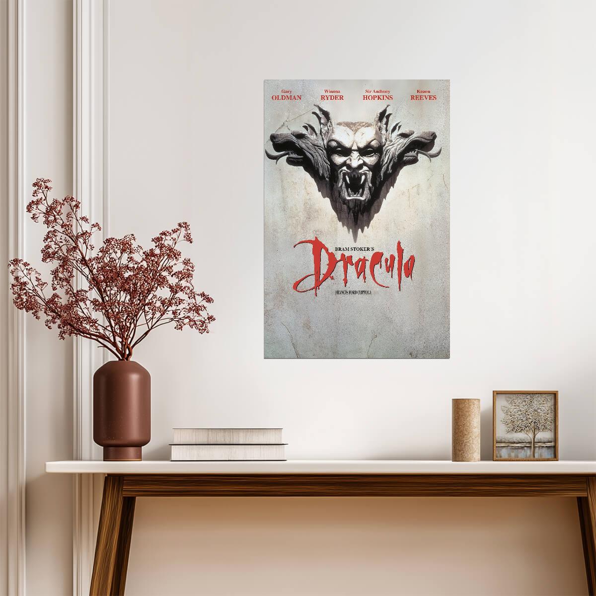 Bram Stoker's Dracula 1992 Movie Poster | Stone Vampire Mask - Movies & TV Poster