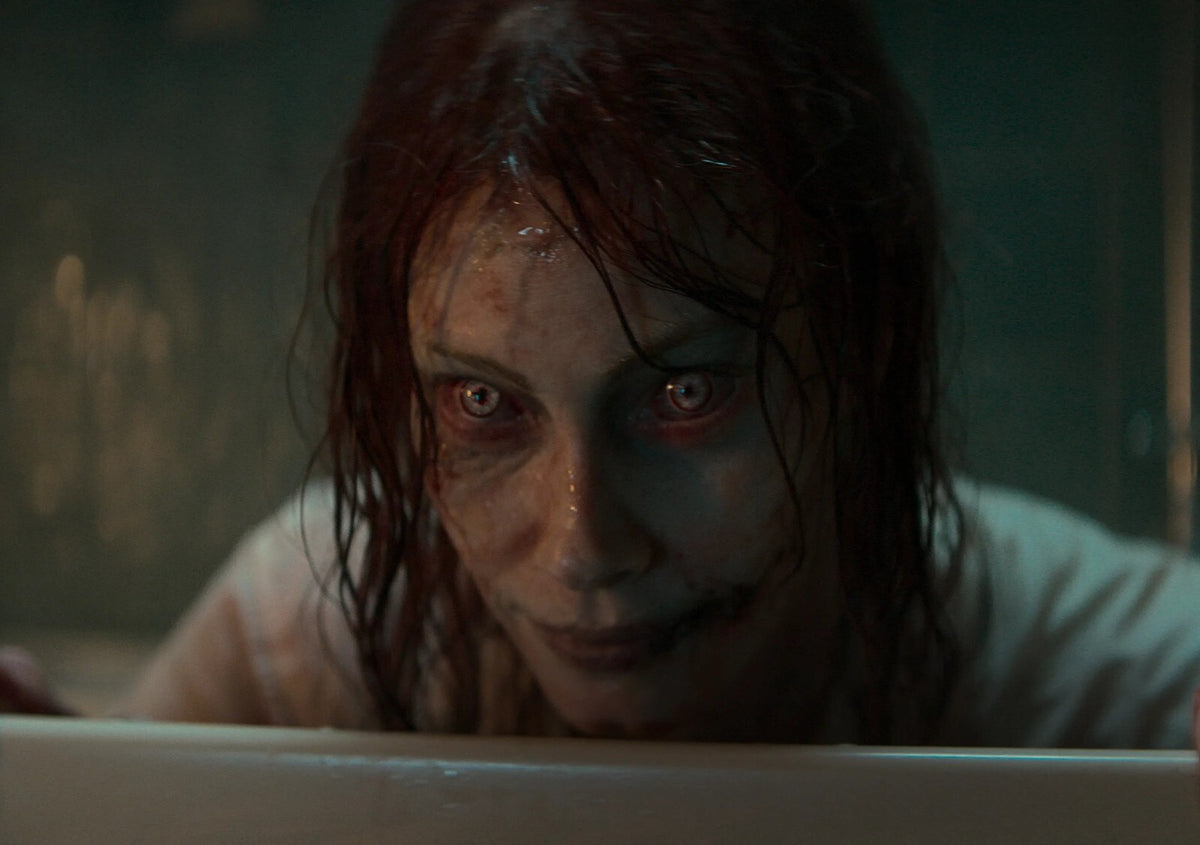 Evil Dead Rise Movie Poster | Possessed Ellie at the Bathtub - Movies & TV Poster