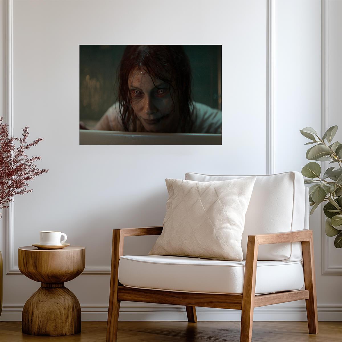 Evil Dead Rise Movie Poster | Possessed Ellie at the Bathtub - Movies & TV Poster