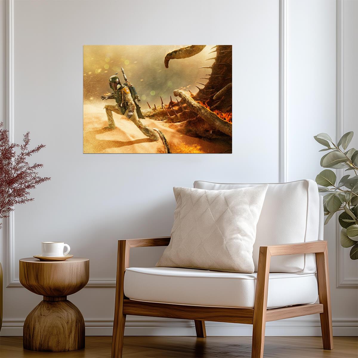 Boba Fett Star Wars Poster | Escape from the Sarlacc - Movies & TV Poster