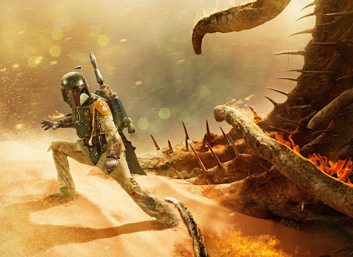 Boba Fett Star Wars Poster | Escape from the Sarlacc - Movies & TV Poster