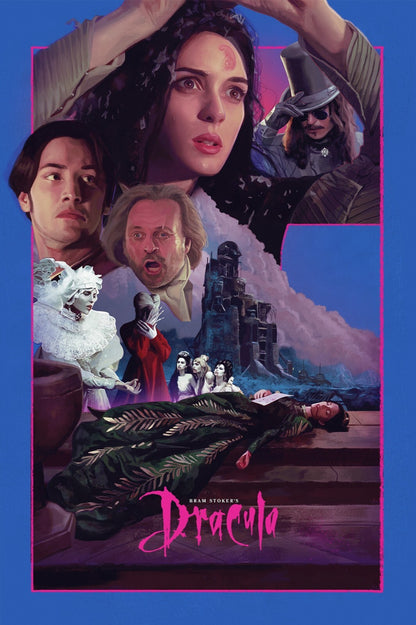 Bram Stoker's Dracula 1992 Movie Poster | Mina and Dracula Collage - Movies & TV Poster