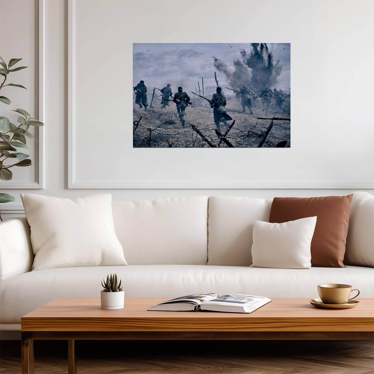 All Quiet on the Western Front 2022 War Movie Poster | Battlefield Charge - Movies & TV Poster