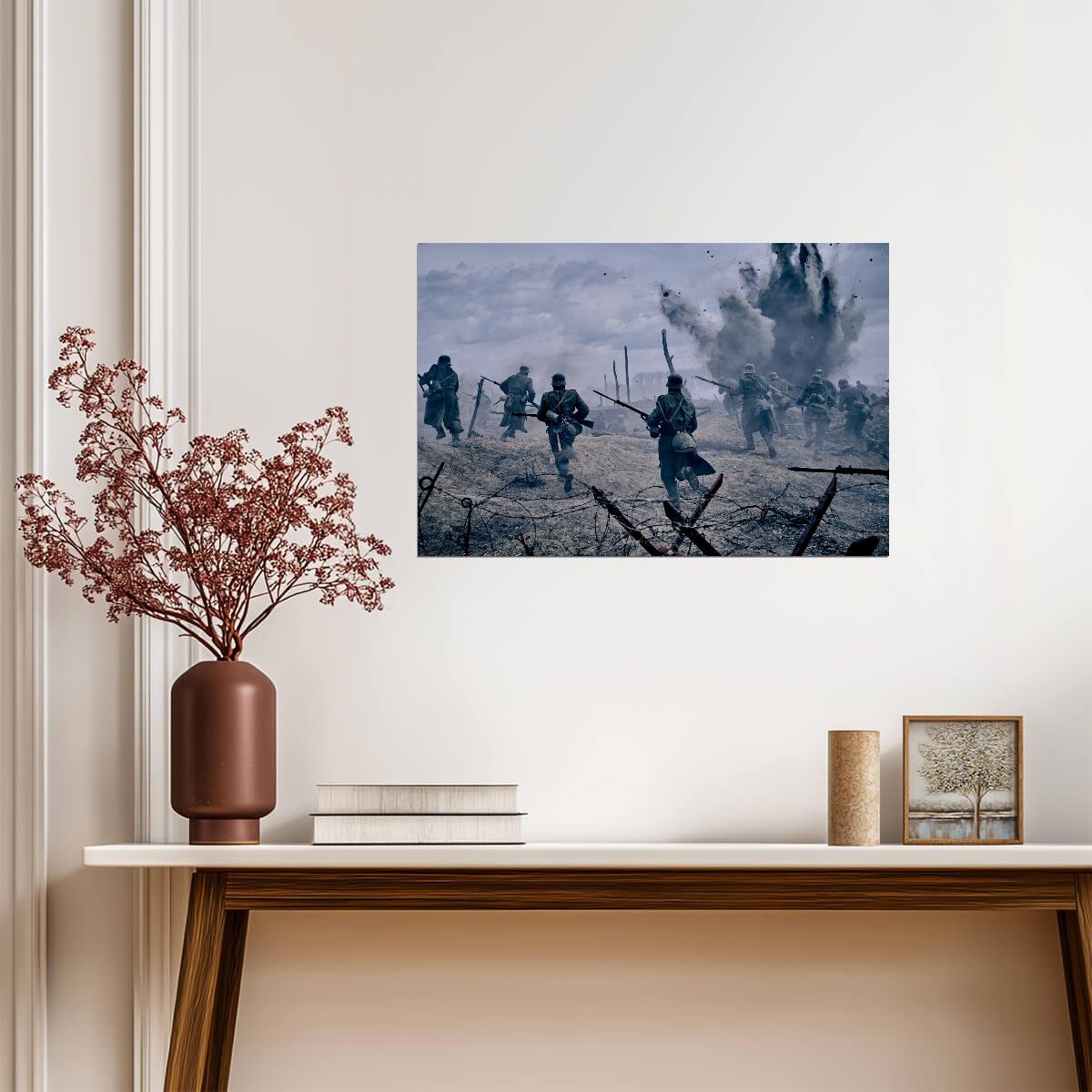 All Quiet on the Western Front 2022 War Movie Poster | Battlefield Charge - Movies & TV Poster