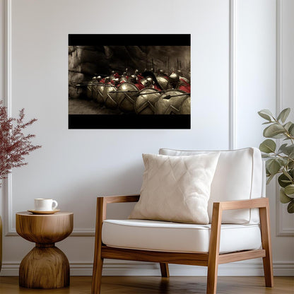 300 Poster | Spartan Shield Formation Battle Scene - Movies & TV Poster