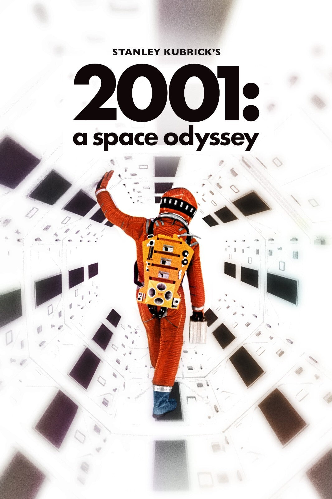 2001: A Space Odyssey Poster | Astronaut in White Space Corridor - Movies & TV Poster