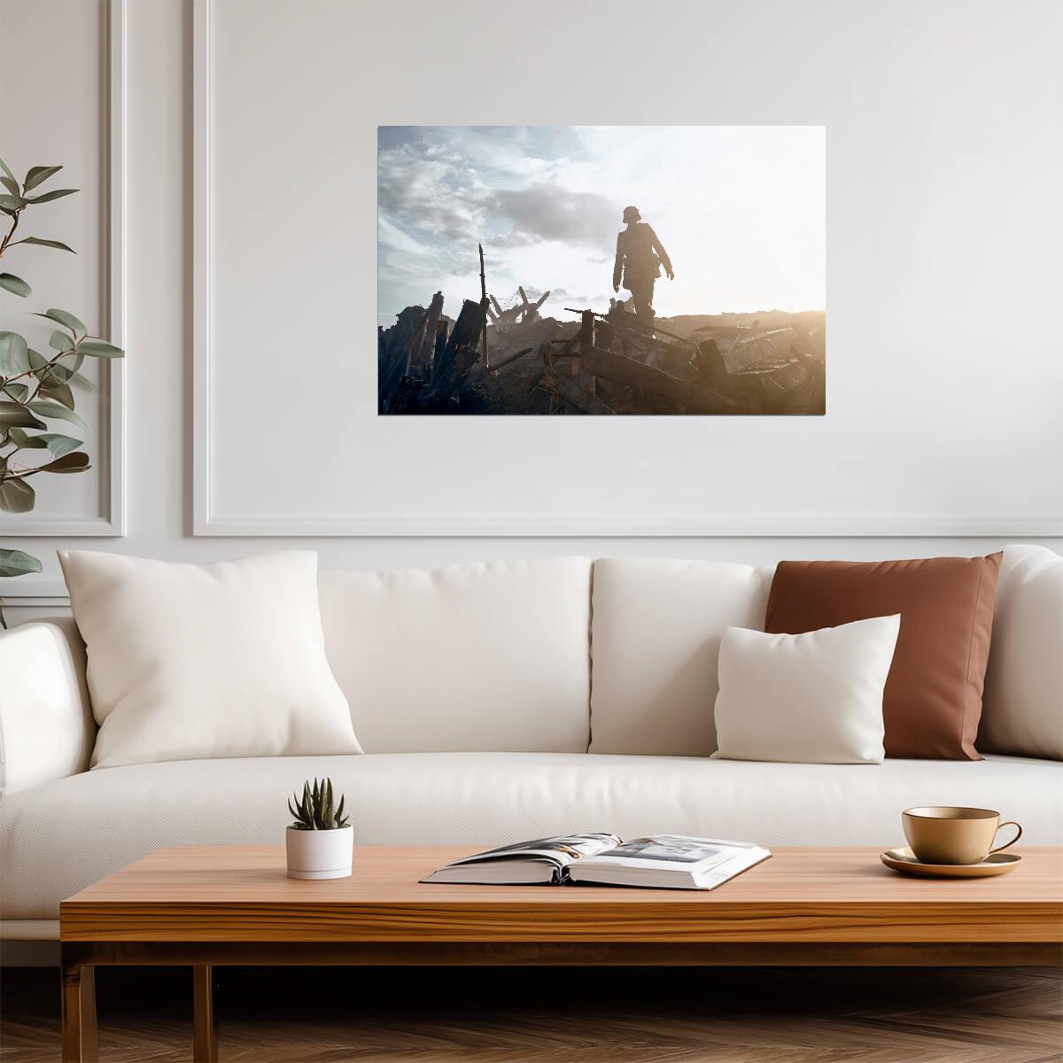 All Quiet on the Western Front 2022 War Movie Poster | Soldier Silhouette - Movies & TV Poster