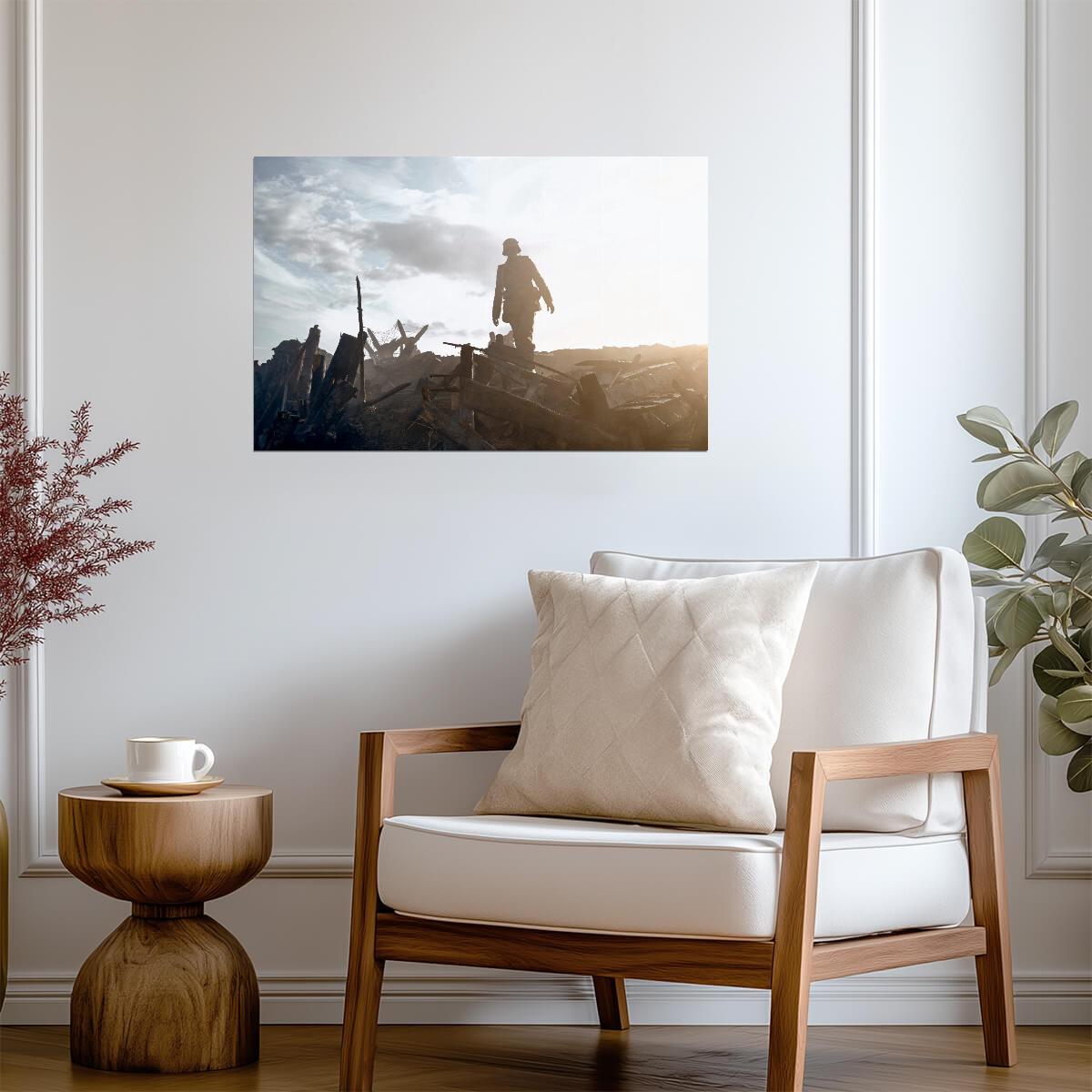 All Quiet on the Western Front 2022 War Movie Poster | Soldier Silhouette - Movies & TV Poster