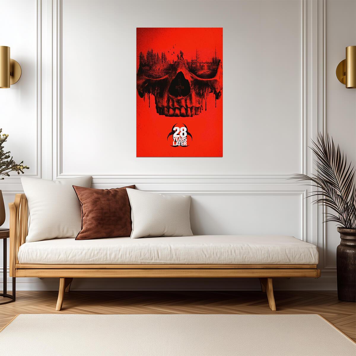 28 Years Later Poster | Skull and Forest Horror Illustration - Movies & TV Poster