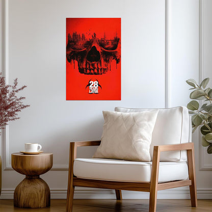 28 Years Later Poster | Skull and Forest Horror Illustration - Movies & TV Poster