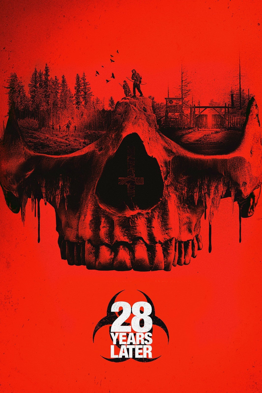 28 Years Later Poster | Skull and Forest Horror Illustration - Movies & TV Poster