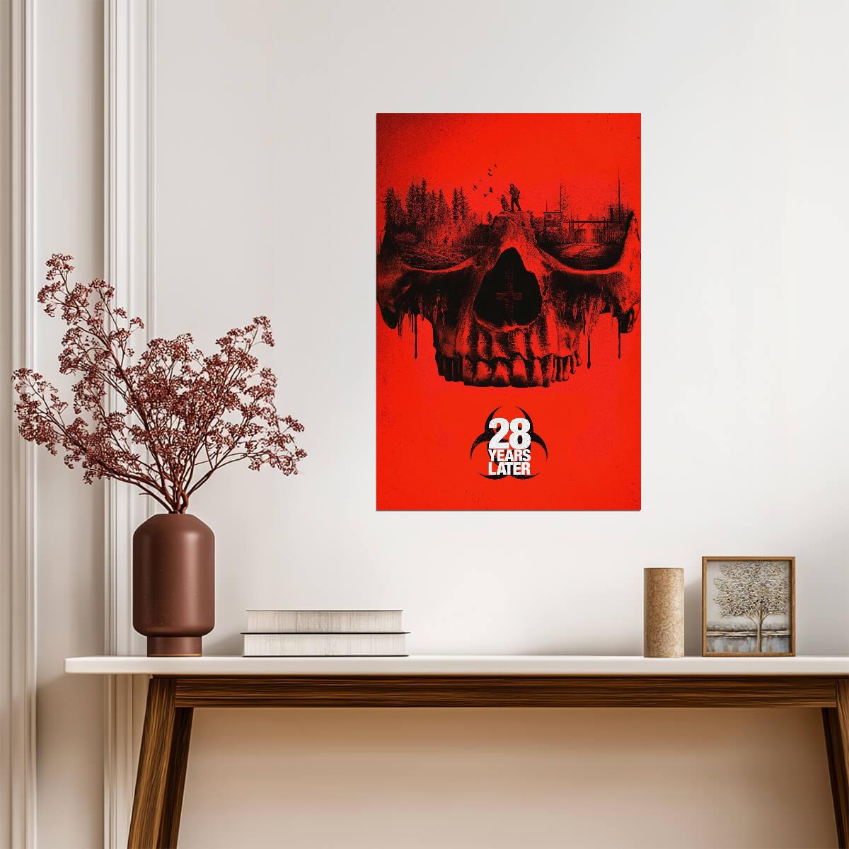 28 Years Later Poster | Skull and Forest Horror Illustration - Movies & TV Poster