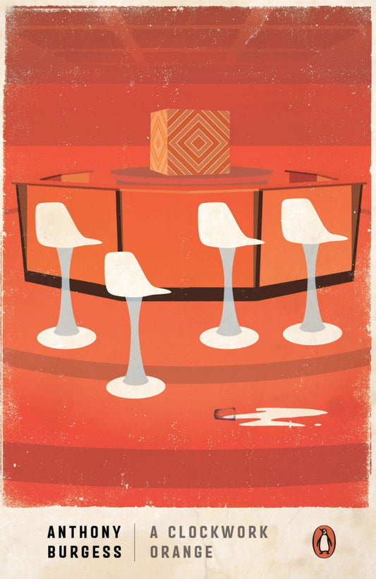 A Clockwork Orange Poster | Anthony Burgess Book Cover | Korova Milk Bar Print - Type & Quotes Poster