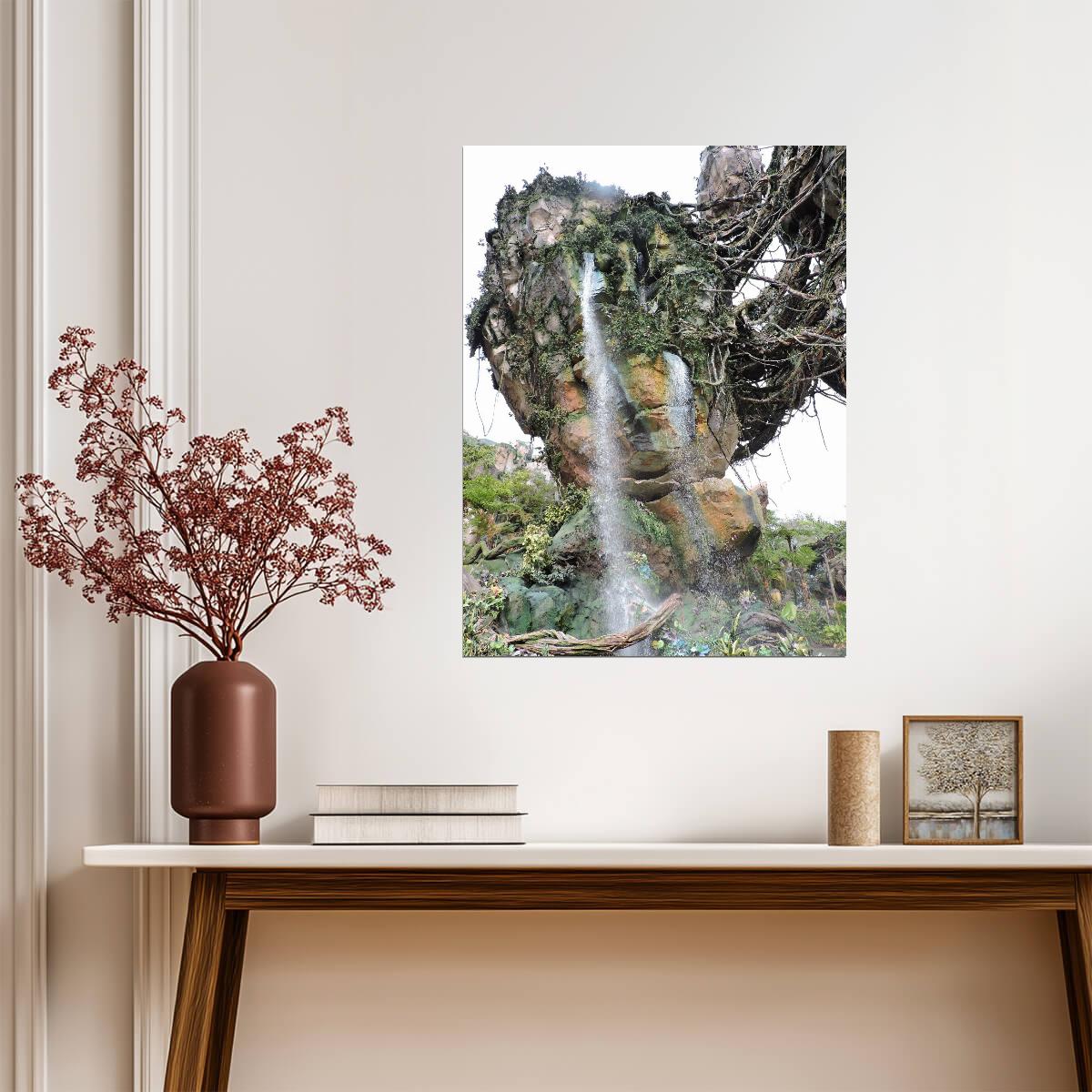 Avatar 2009 Movie Poster | Pandora Waterfall and Rock Formation - Movies & TV Poster