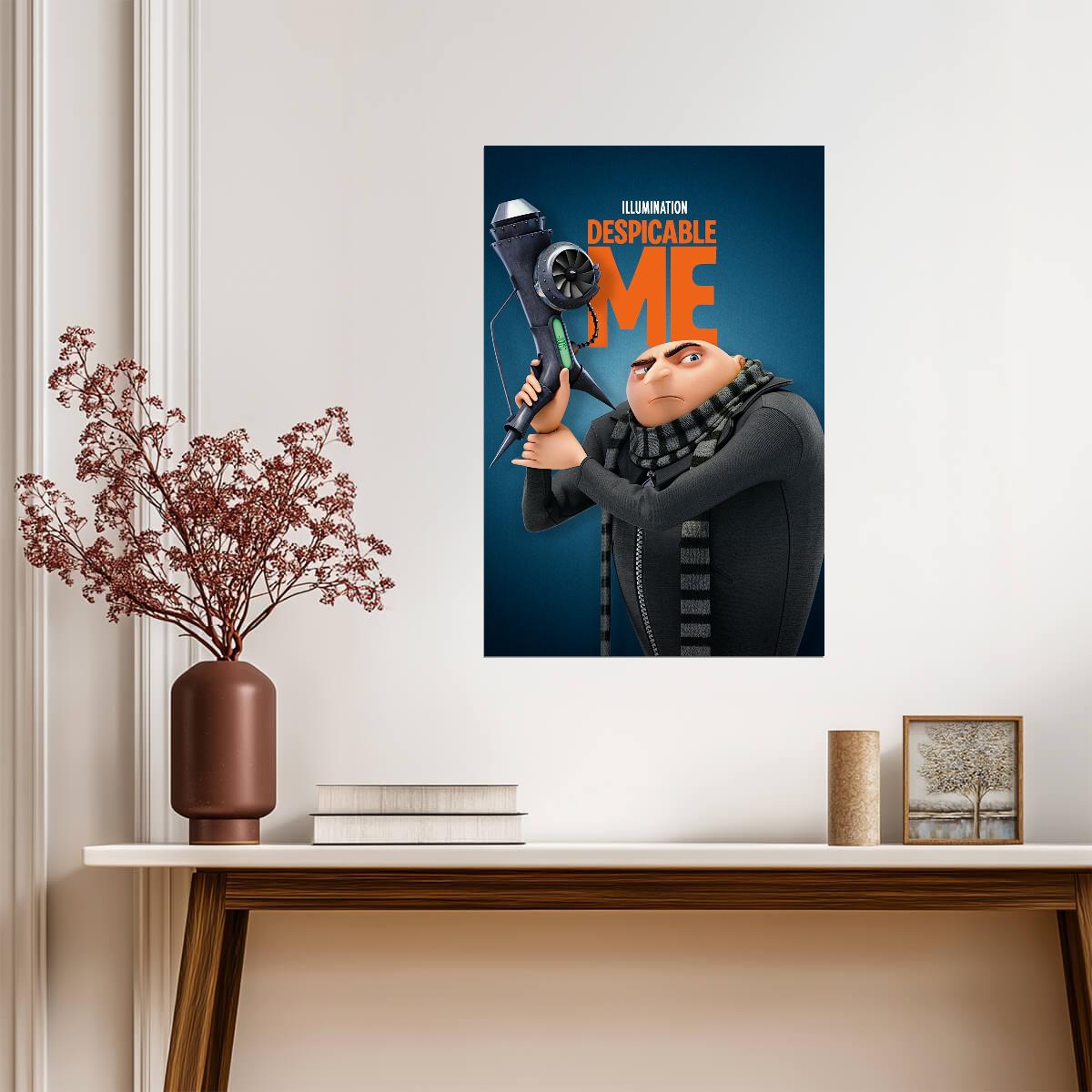 Despicable Me Movie Poster | Gru with the Freeze Ray - Movies & TV Poster