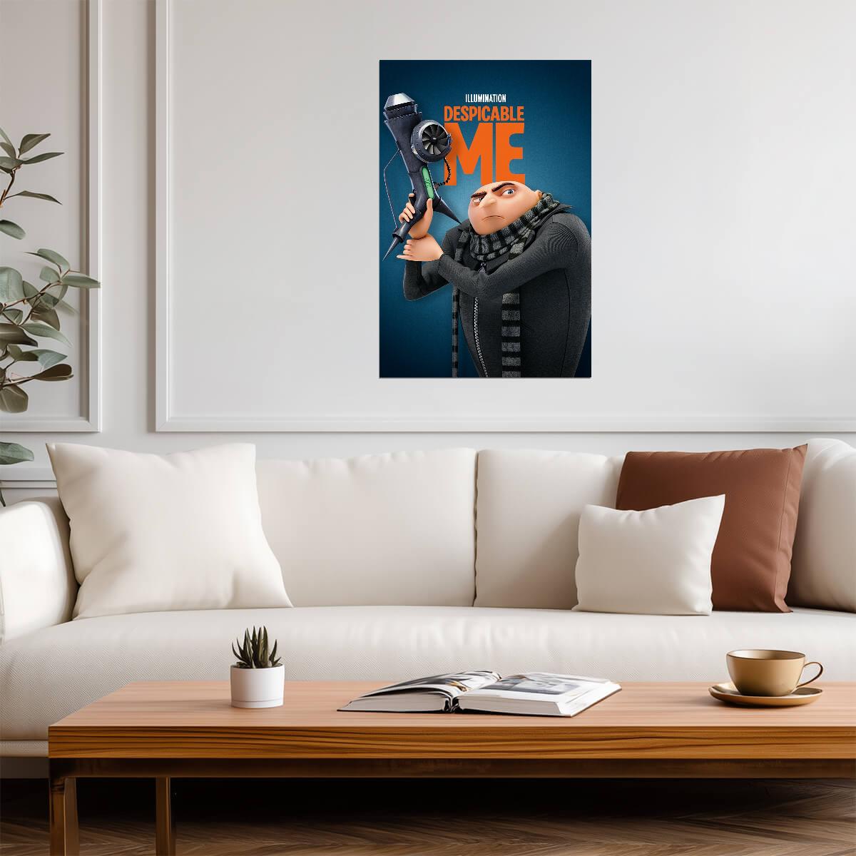 Despicable Me Movie Poster | Gru with the Freeze Ray - Movies & TV Poster