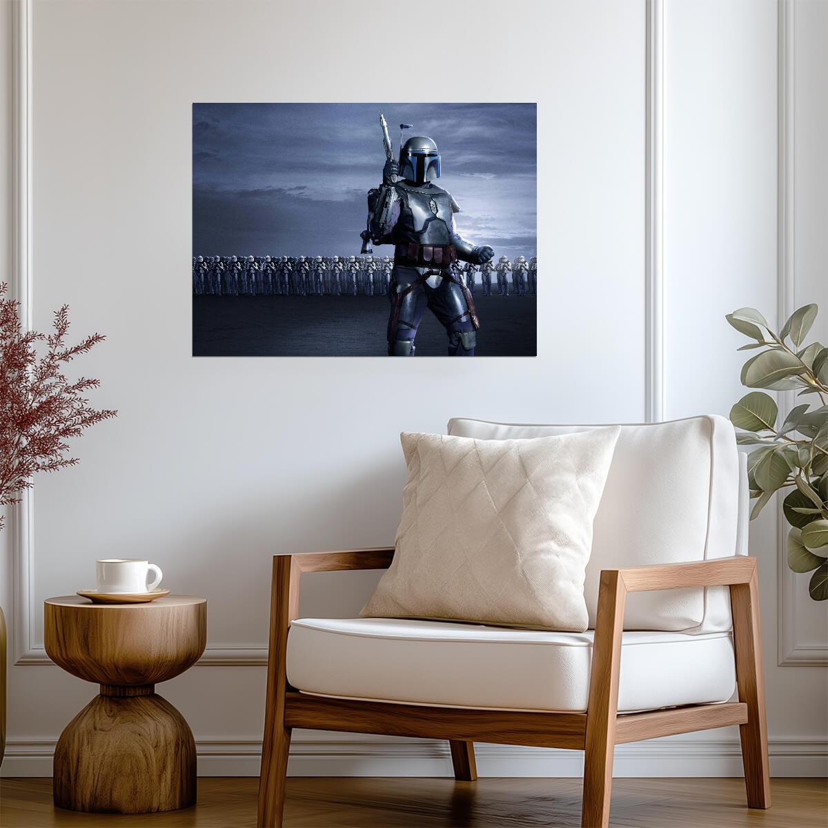 Star Wars Jango Fett Poster | Blue Armor before Clone Troopers - Movies & TV Poster
