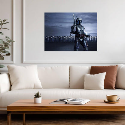 Star Wars Jango Fett Poster | Blue Armor before Clone Troopers - Movies & TV Poster