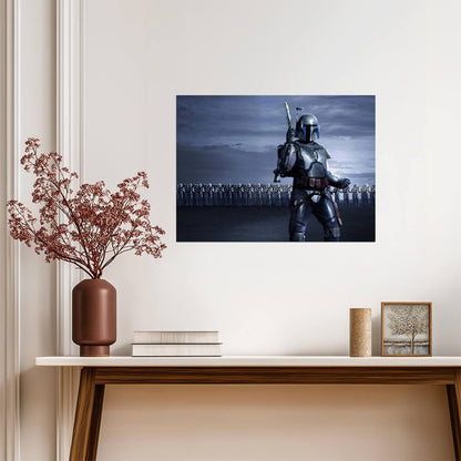 Star Wars Jango Fett Poster | Blue Armor before Clone Troopers - Movies & TV Poster