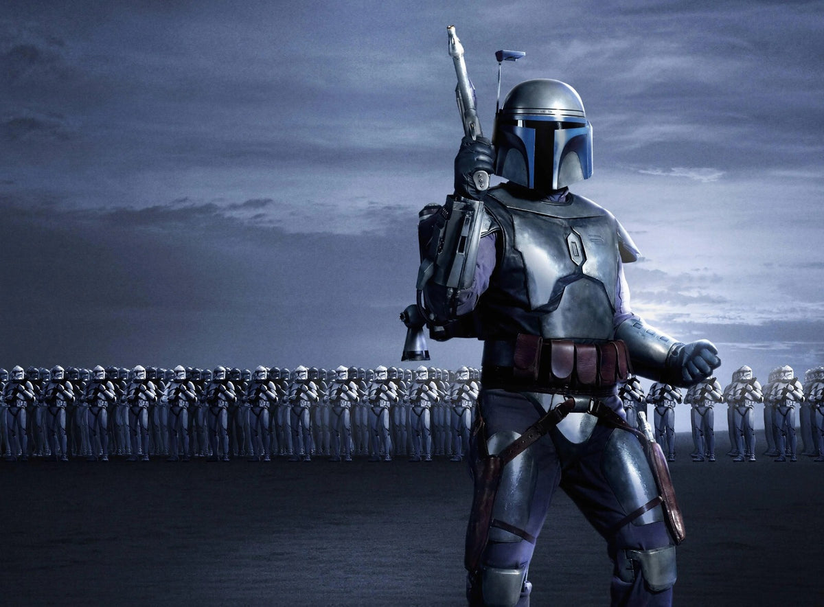 Star Wars Jango Fett Poster | Blue Armor before Clone Troopers - Movies & TV Poster
