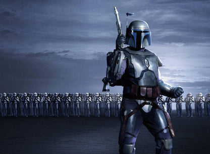 Star Wars Jango Fett Poster | Blue Armor before Clone Troopers - Movies & TV Poster