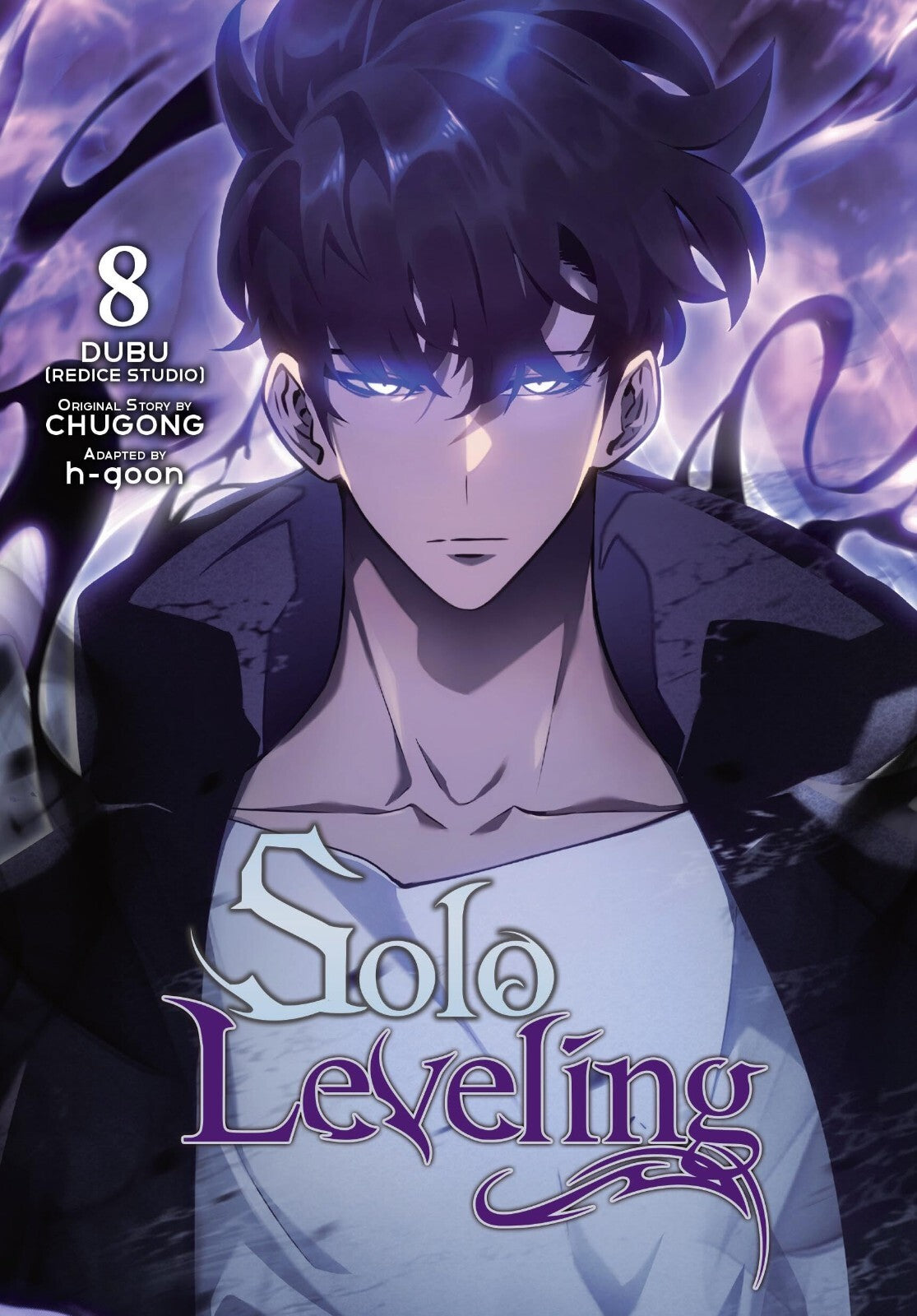 Solo Leveling Poster | Sung Jinwoo | Manhwa Volume 8 Cover - Anime Poster
