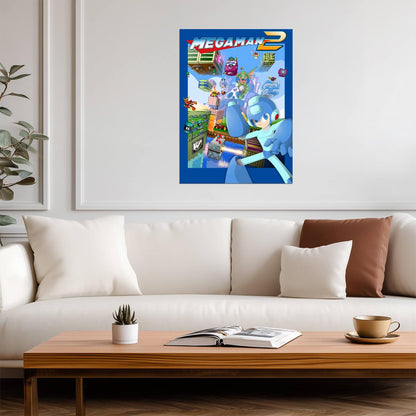 Mega Man 2 Poster | 1988 Game Cover Art - Video Games Poster