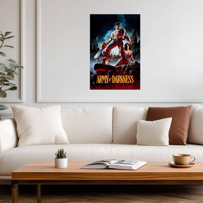 Army of Darkness Movie Poster | Ash and Sheila Above the Deadites - Movies & TV Poster