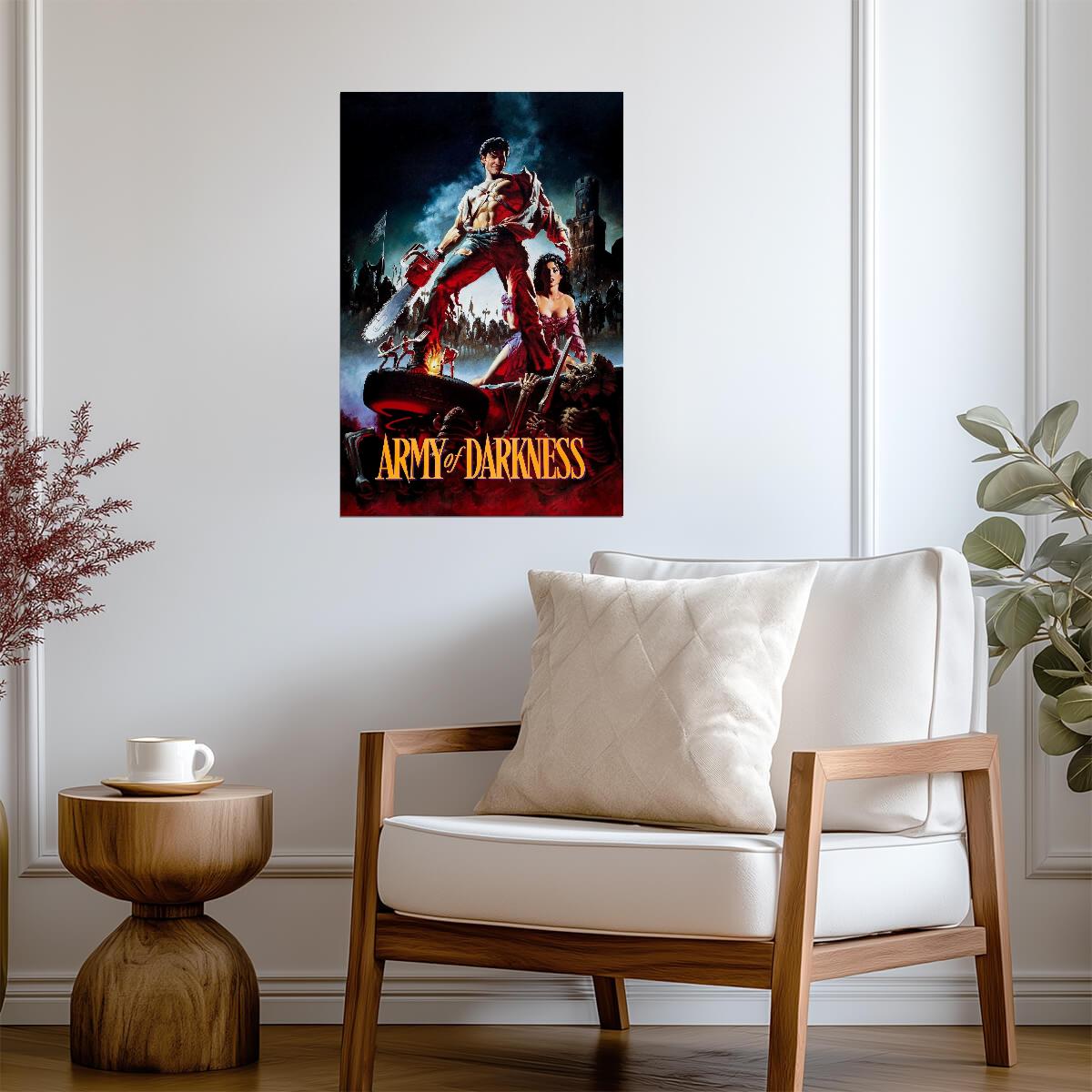 Army of Darkness Movie Poster | Ash and Sheila Above the Deadites - Movies & TV Poster