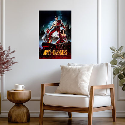 Army of Darkness Movie Poster | Ash and Sheila Above the Deadites - Movies & TV Poster