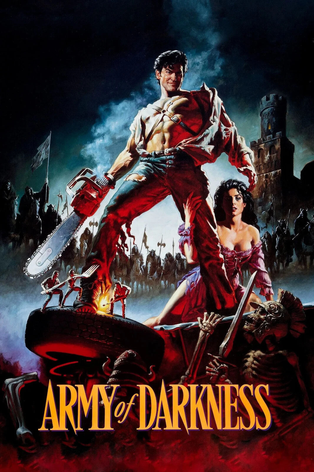 Army of Darkness Movie Poster | Ash and Sheila Above the Deadites - Movies & TV Poster