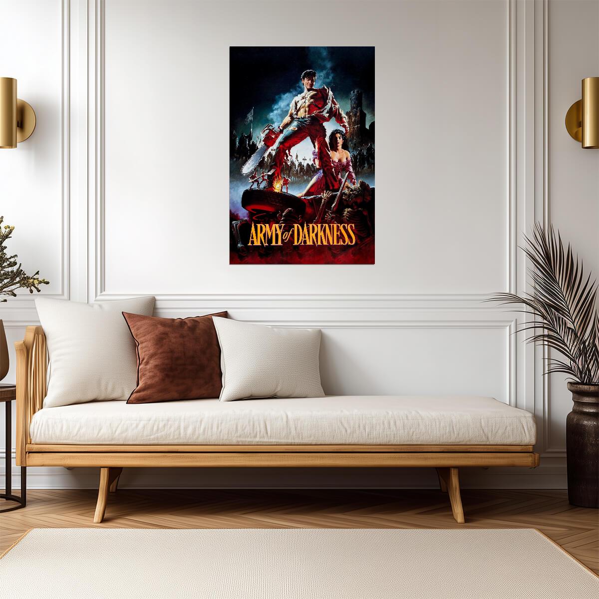 Army of Darkness Movie Poster | Ash and Sheila Above the Deadites - Movies & TV Poster