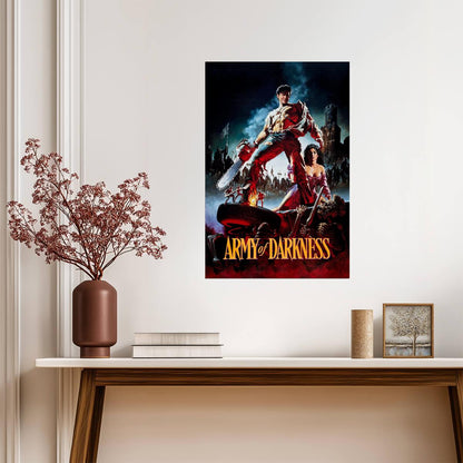 Army of Darkness Movie Poster | Ash and Sheila Above the Deadites - Movies & TV Poster