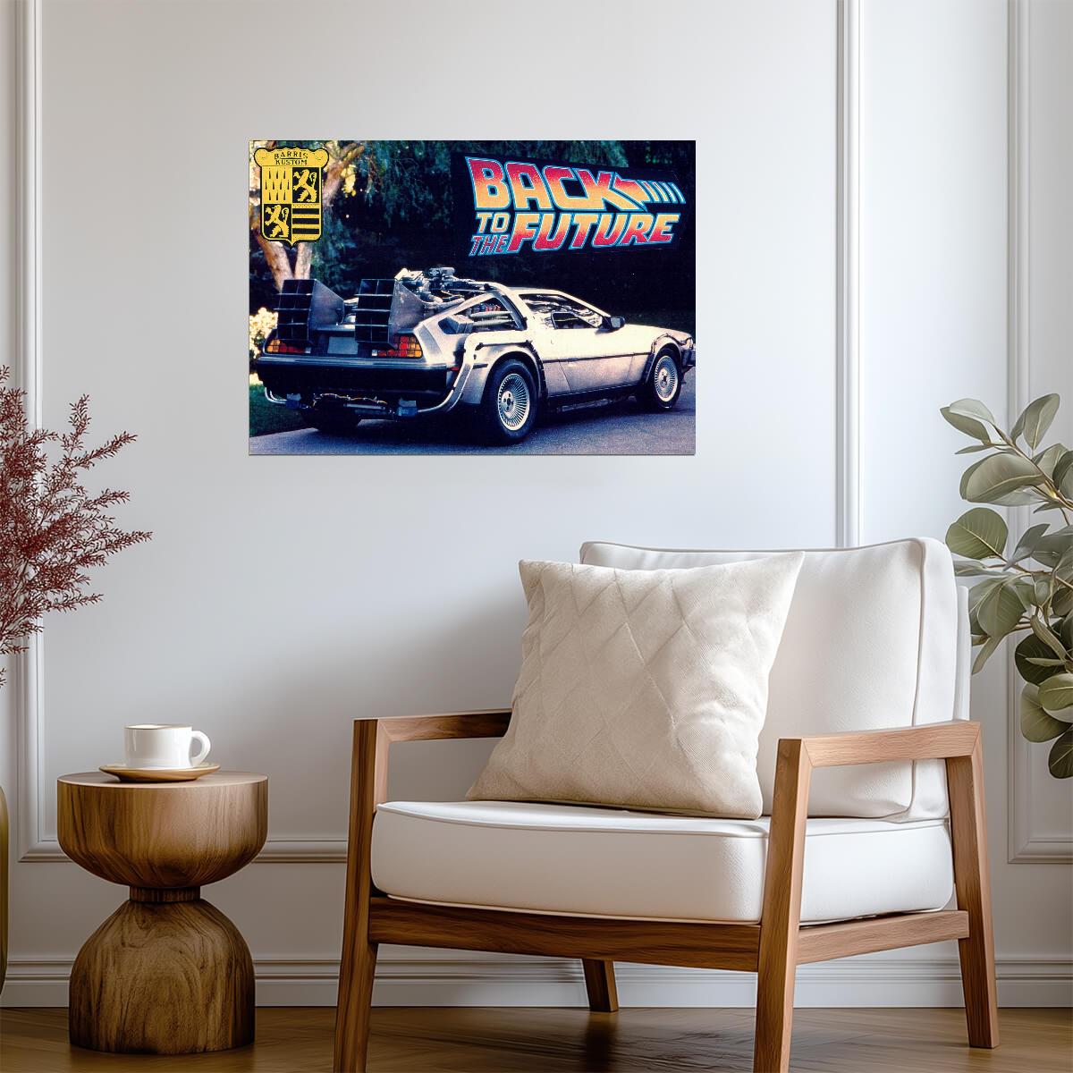 Back to the Future Movie Poster | DeLorean Street Scene - Movies & TV Poster