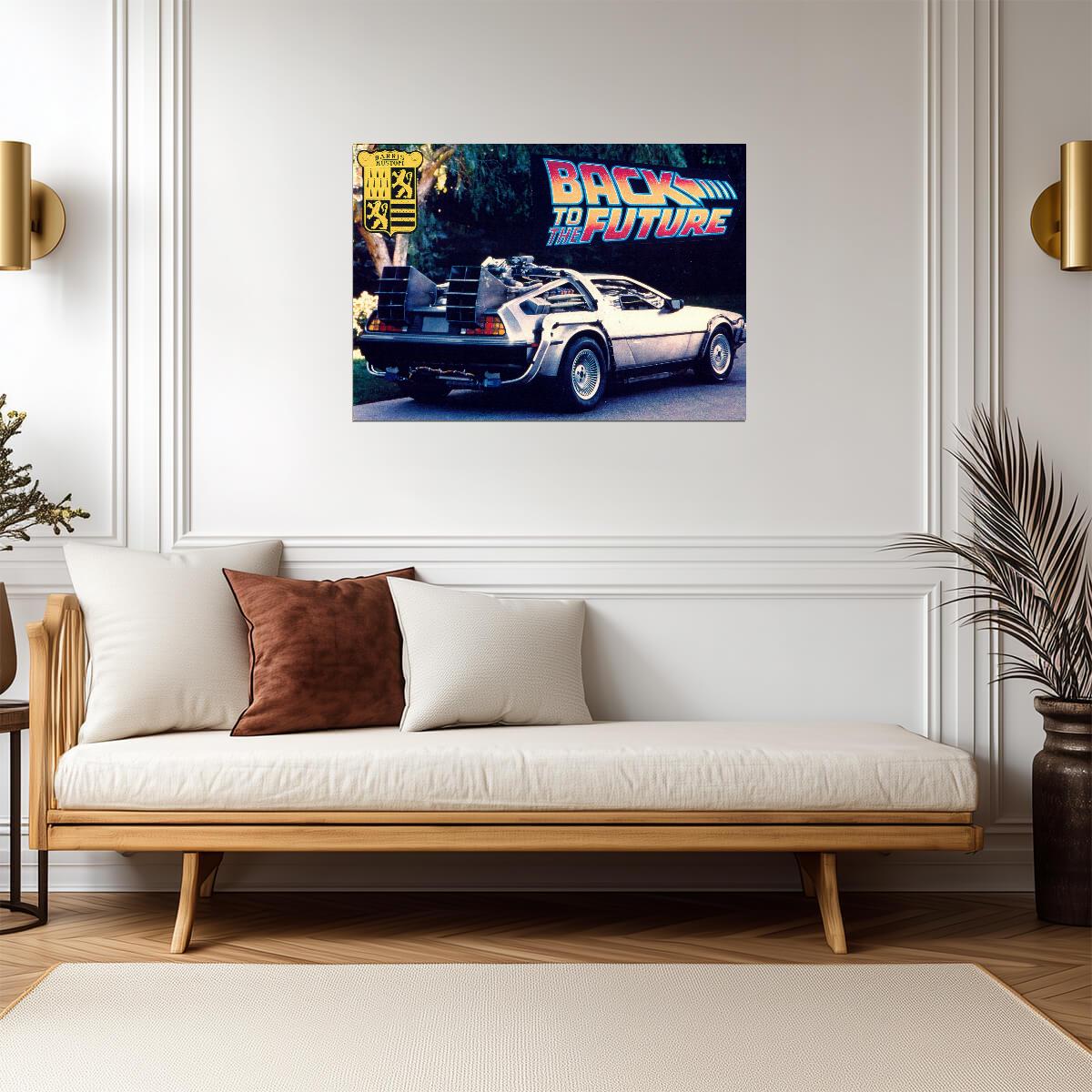 Back to the Future Movie Poster | DeLorean Street Scene - Movies & TV Poster