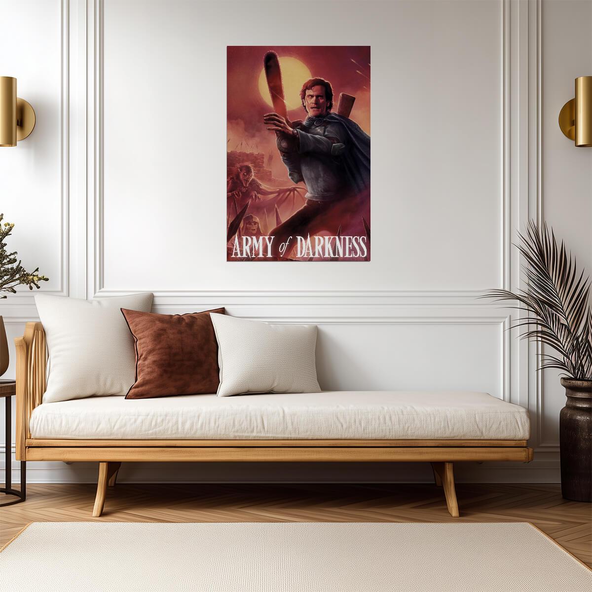 Army of Darkness Movie Poster | Ash with a Sawed-Off Shotgun - Movies & TV Poster