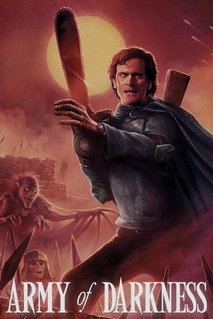 Army of Darkness Movie Poster | Ash with a Sawed-Off Shotgun - Movies & TV Poster